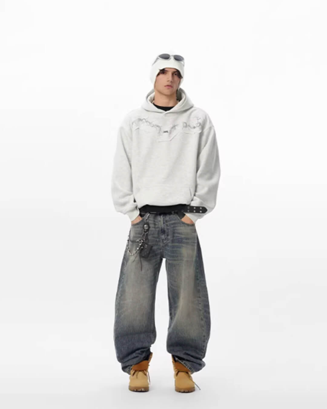 JHYQ Thorn Print 3D Patch Hoodie | Face 3 Face