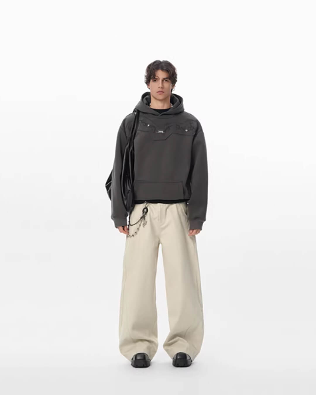 JHYQ Thorn Print 3D Patch Hoodie | Face 3 Face