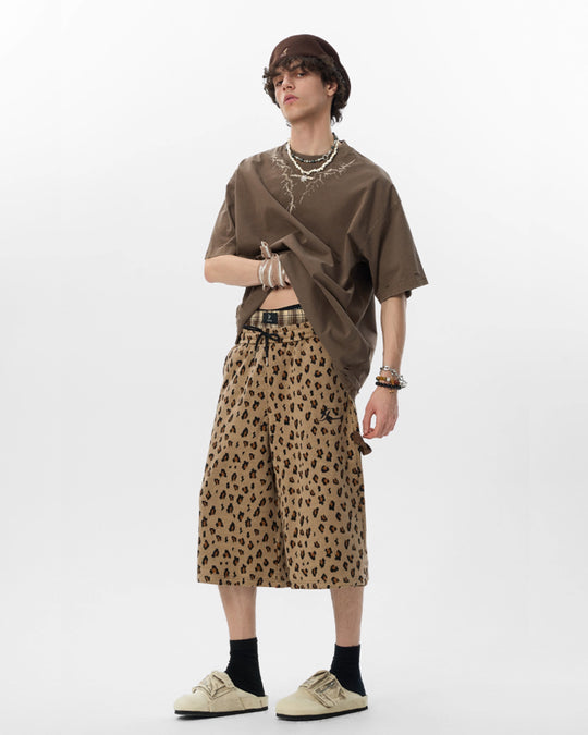 JHYQ Thorn Print Destruction Washed Tee | Face 3 Face