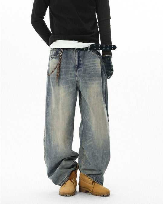 JHYQ Vintage Washed Distressed Jeans | Face 3 Face