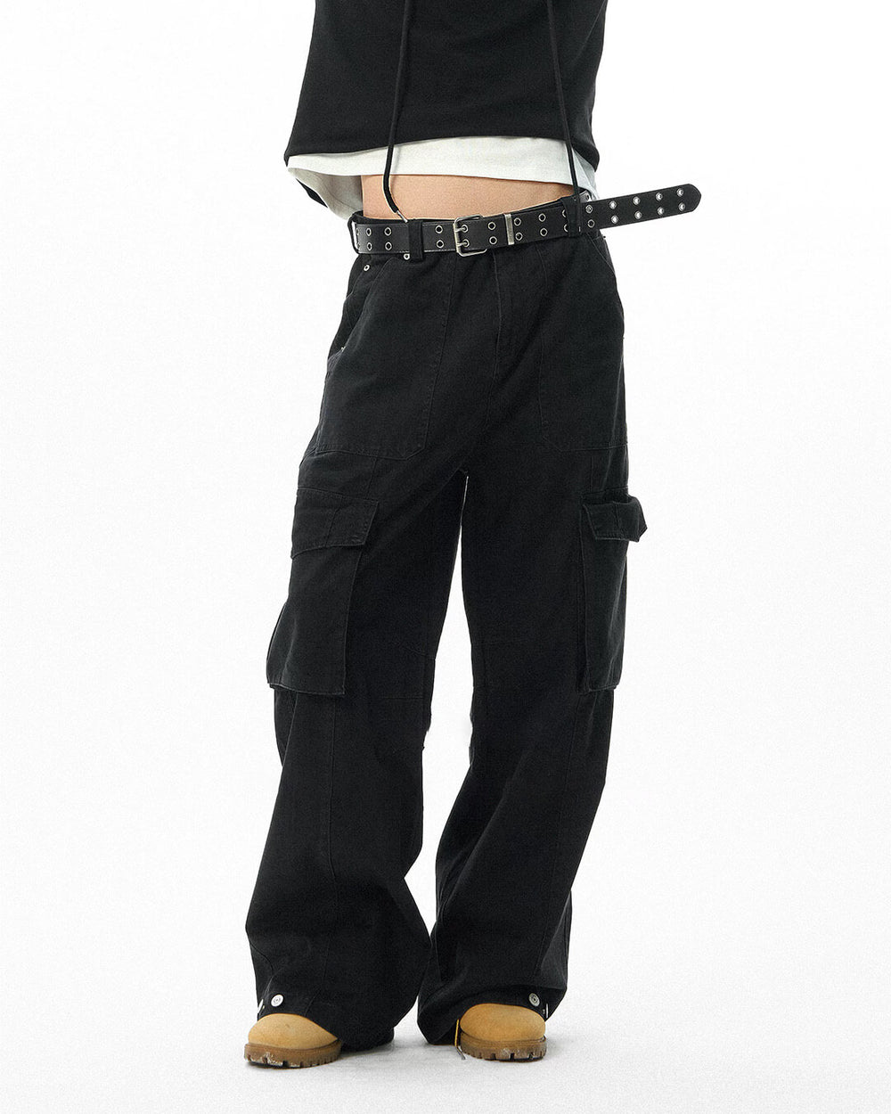 JHYQ Vintage Washed Multi Pocket Cargo Work Pants | Face 3 Face