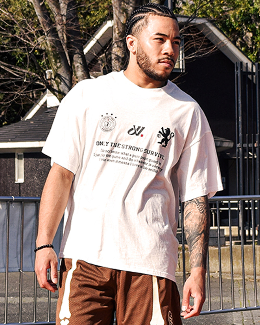 JUST VIBE Badge Logo Print Quick Dry Tee | Face 3 Face