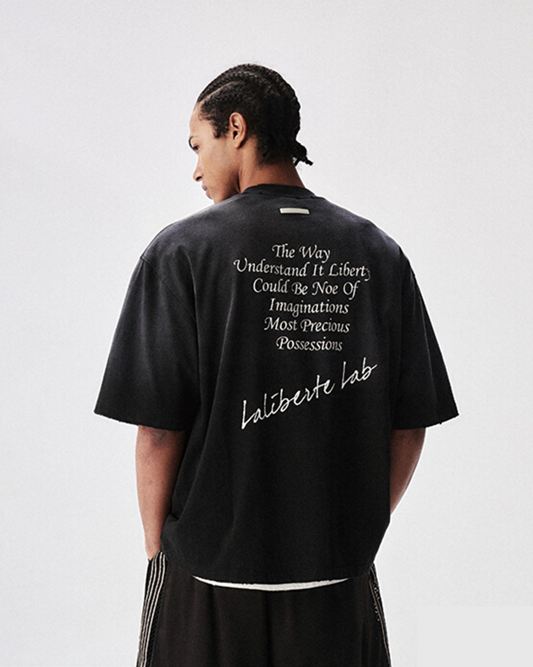 Labt Distressed Holes Dirty Print Tee | Face 3 Face