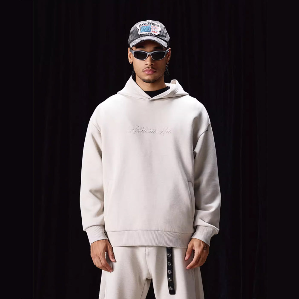 Labt Wool Air Layer Embroidered Hoodie | Face 3 Face