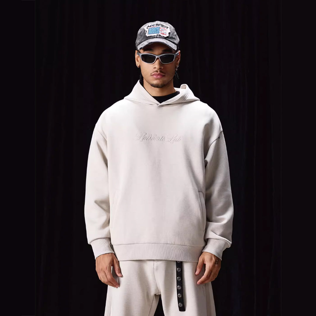 Labt Wool Air Layer Embroidered Hoodie | Face 3 Face