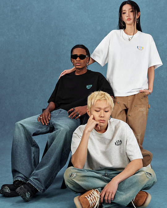 MEDM Mini Logo Embroidered Tee | Face 3 Face