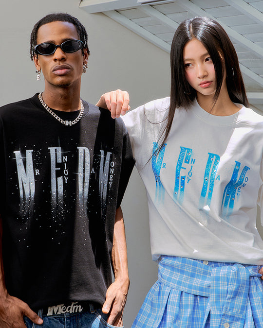 MEDM Rhinestone Flash Logo Tee | Face 3 Face