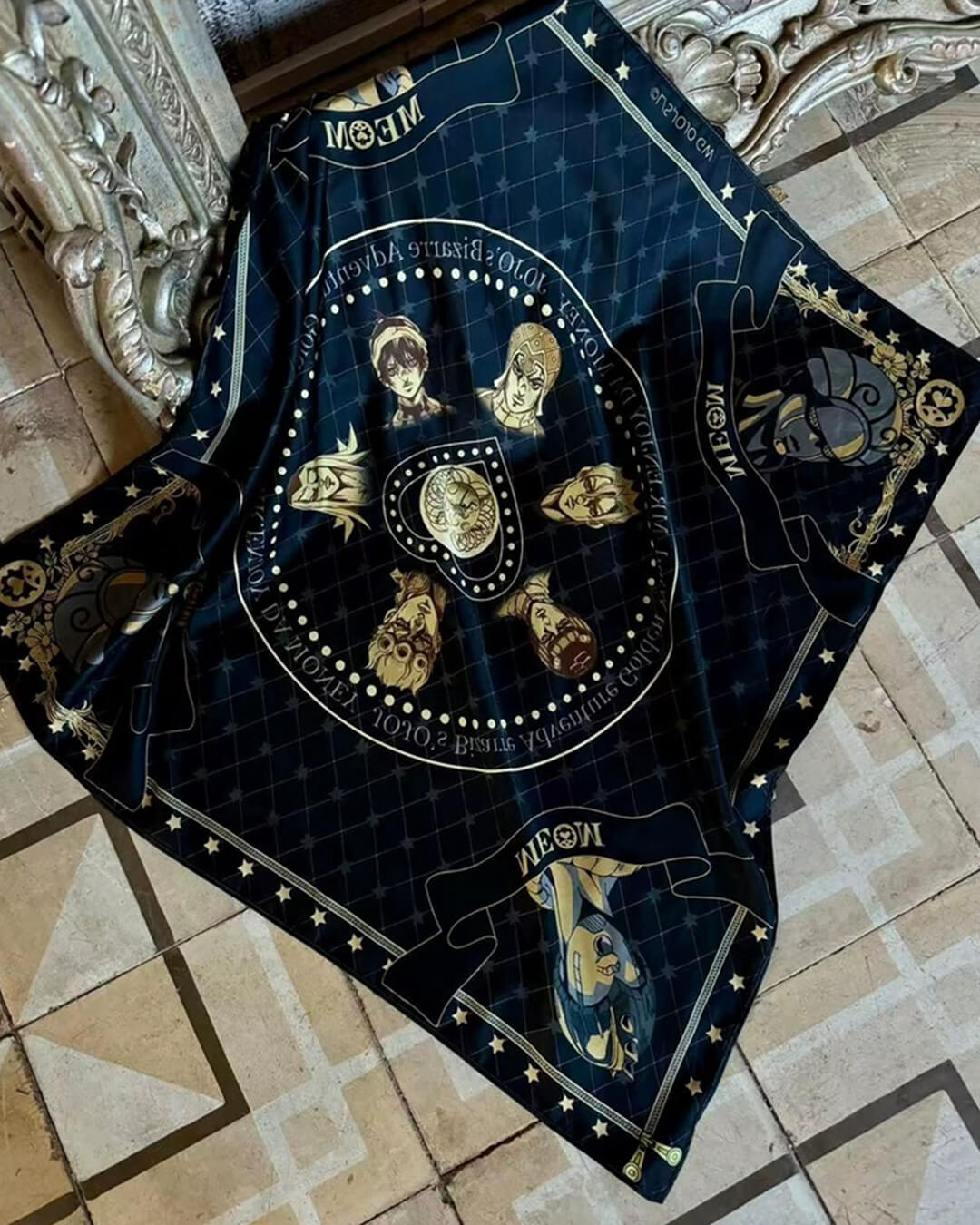 MEDM × JOJO Character Print Scarf | Face 3 Face