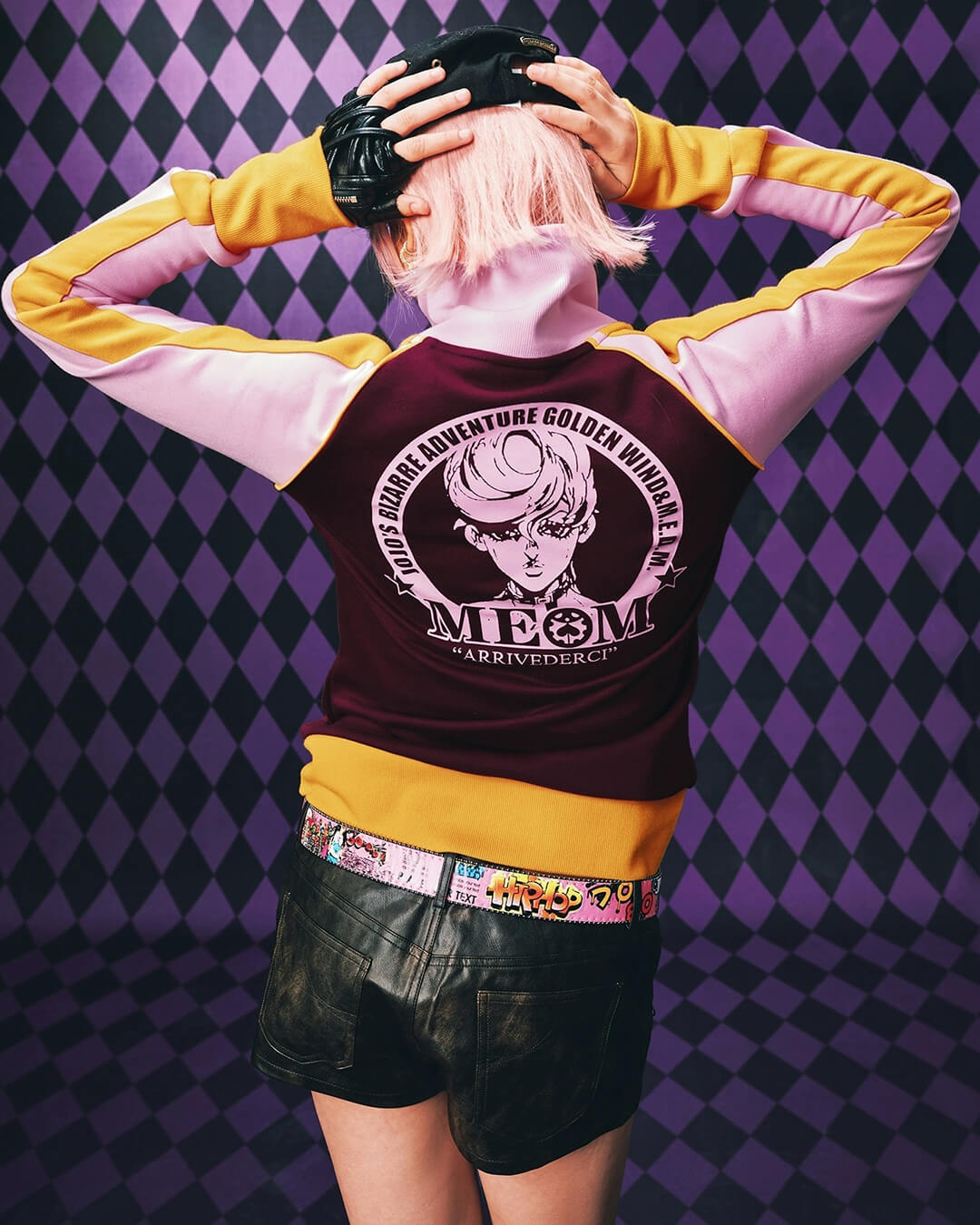 MEDM × JOJO Color Block High Neck Track Jacket | Face 3 Face