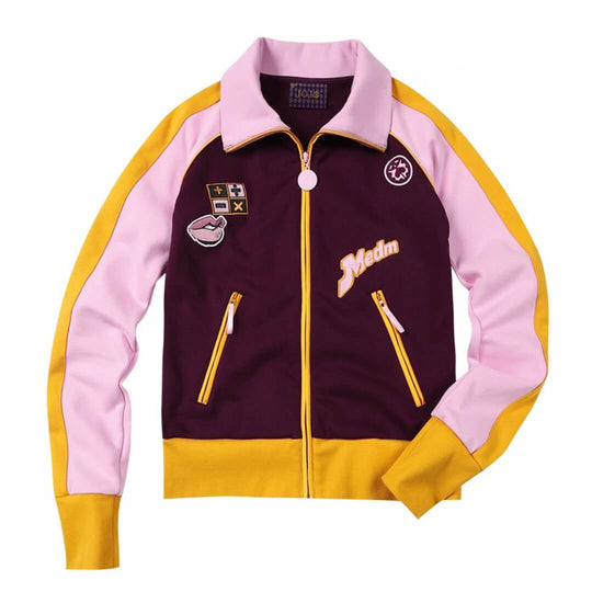 MEDM × JOJO Color Block High Neck Track Jacket | Face 3 Face
