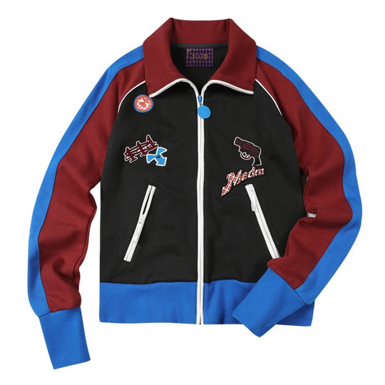 MEDM × JOJO Color Block High Neck Track Jacket | Face 3 Face