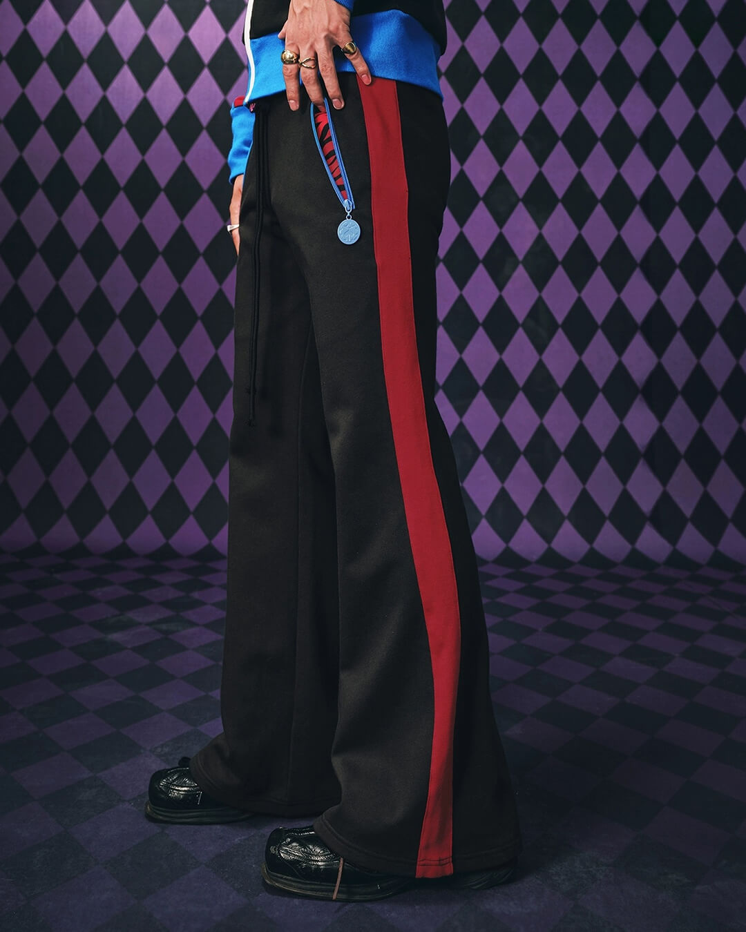 MEDM × JOJO Color Block Side Stripe Track Pants | Face 3 Face