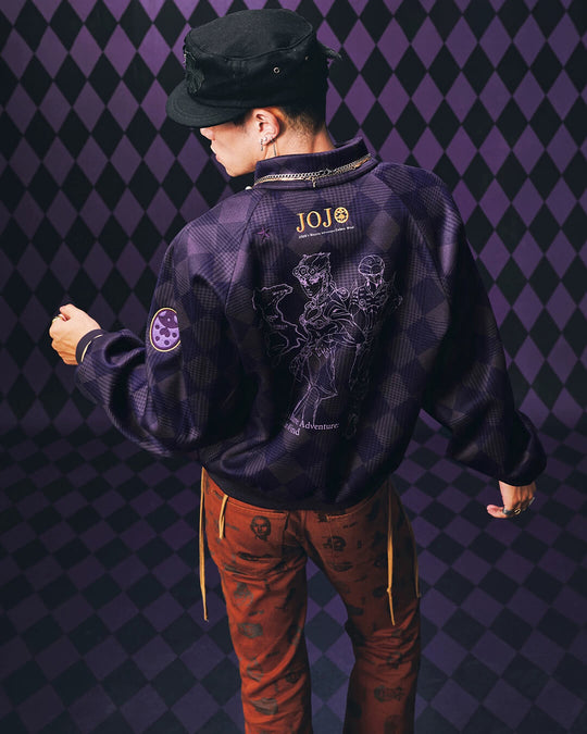 MEDM × JOJO Diamond Plaid Harrington Jacket | Face 3 Face