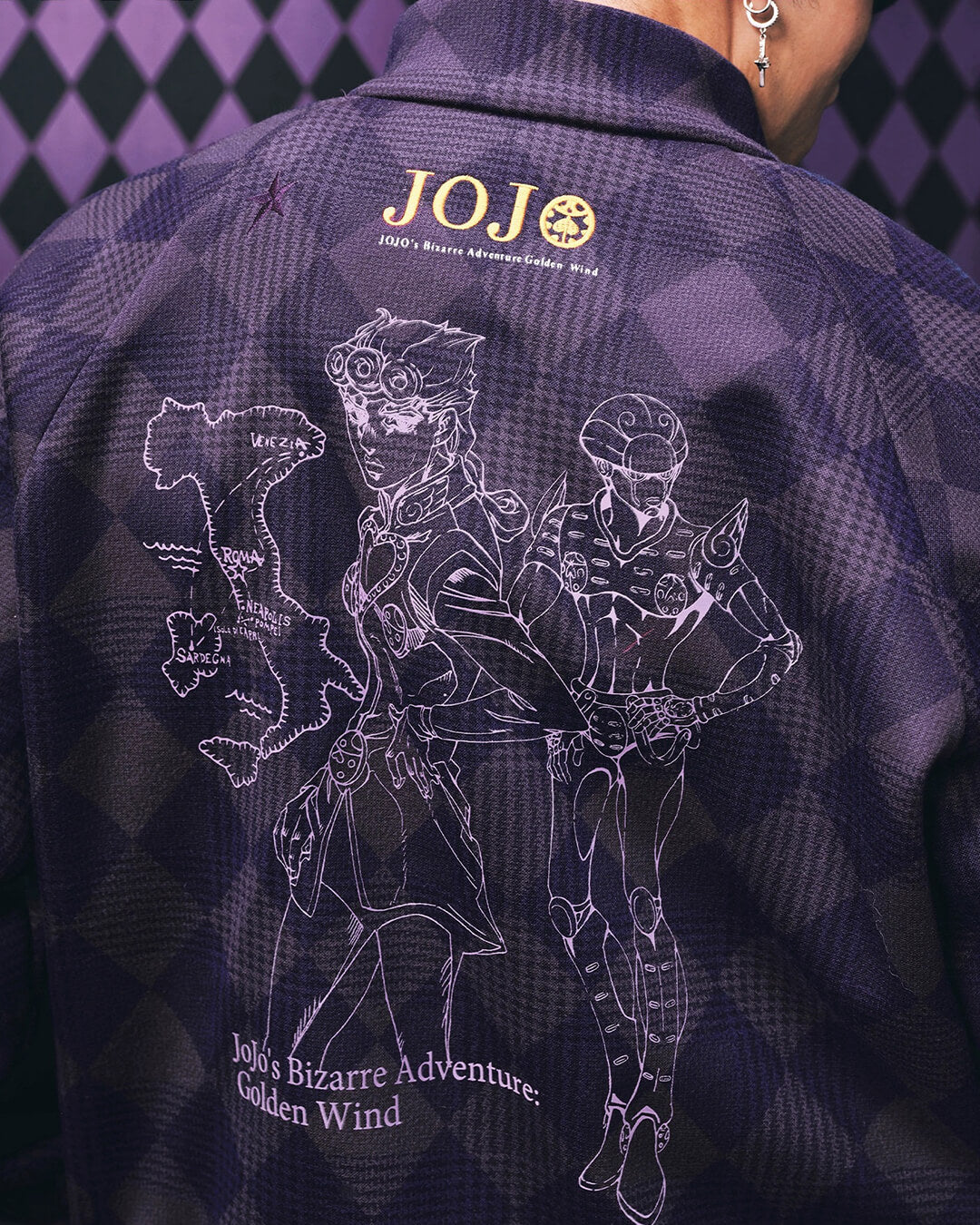 MEDM × JOJO Diamond Plaid Harrington Jacket | Face 3 Face