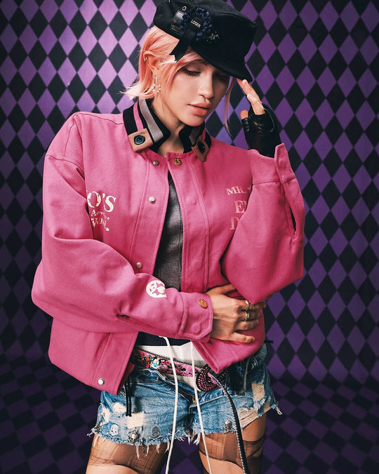 MEDM × JOJO Diamond Plaid Quilted Work Jacket | Face 3 Face