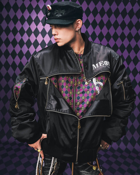 MEDM × JOJO Multi Zip Bomber Jacket | Face 3 Face