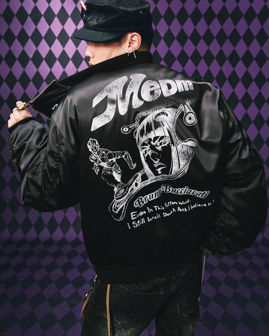 MEDM × JOJO Multi Zip Bomber Jacket | Face 3 Face