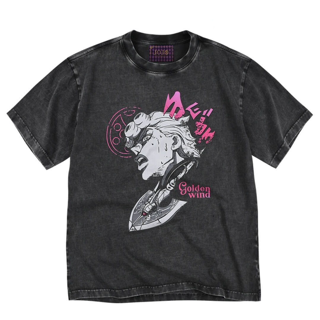 MEDM × JOJO Vintage Washed Character Print Tee | Face 3 Face