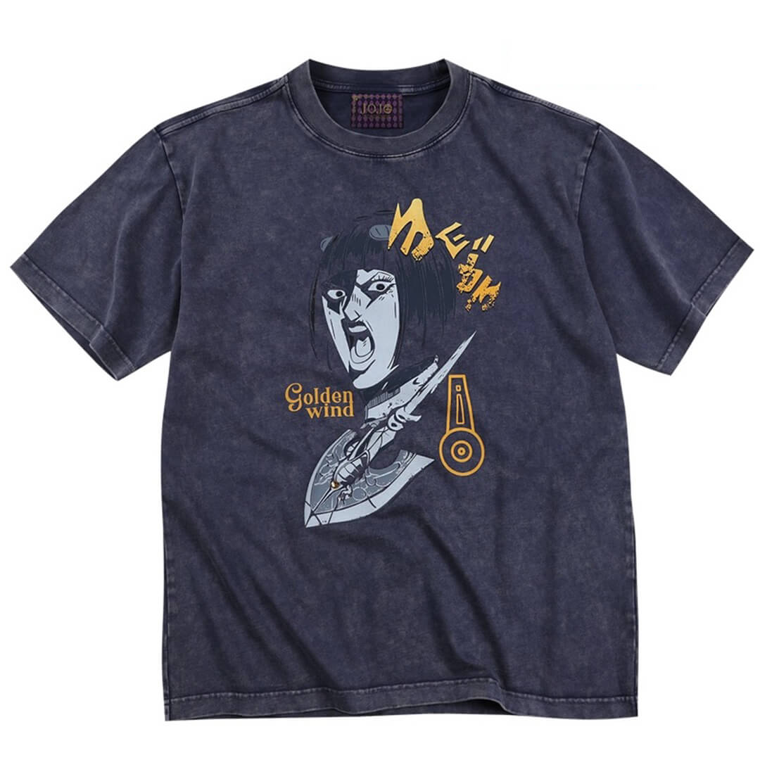 MEDM × JOJO Vintage Washed Character Print Tee | Face 3 Face