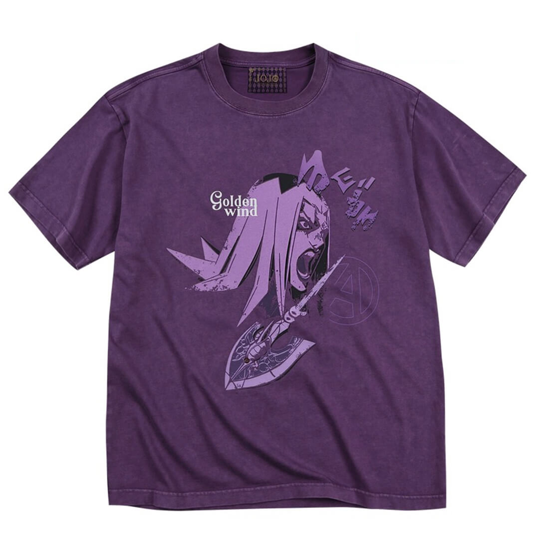 MEDM × JOJO Vintage Washed Character Print Tee | Face 3 Face