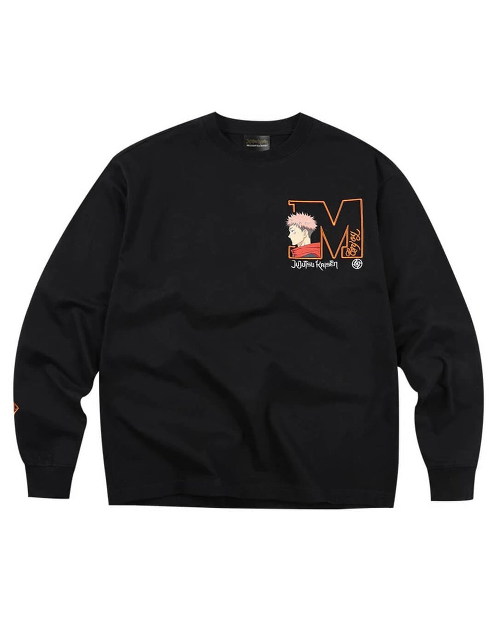 MEDM × Jujutsu Kaisen Big M Logo Character Print Embroidered Long Sleeve Tee | Face 3 Face