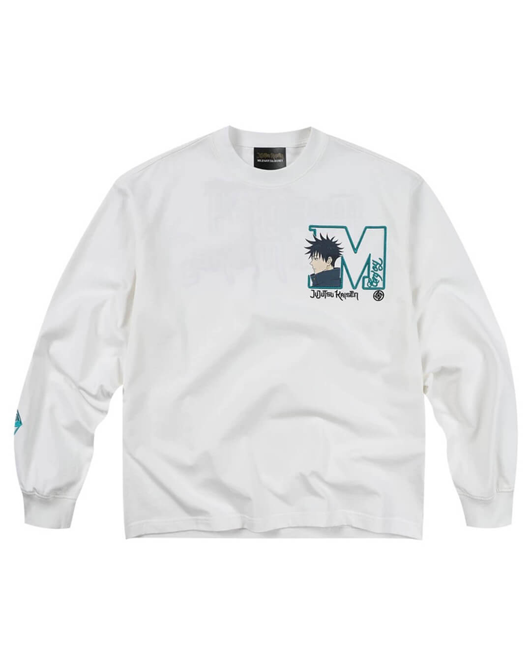 MEDM × Jujutsu Kaisen Big M Logo Character Print Embroidered Long Sleeve Tee | Face 3 Face