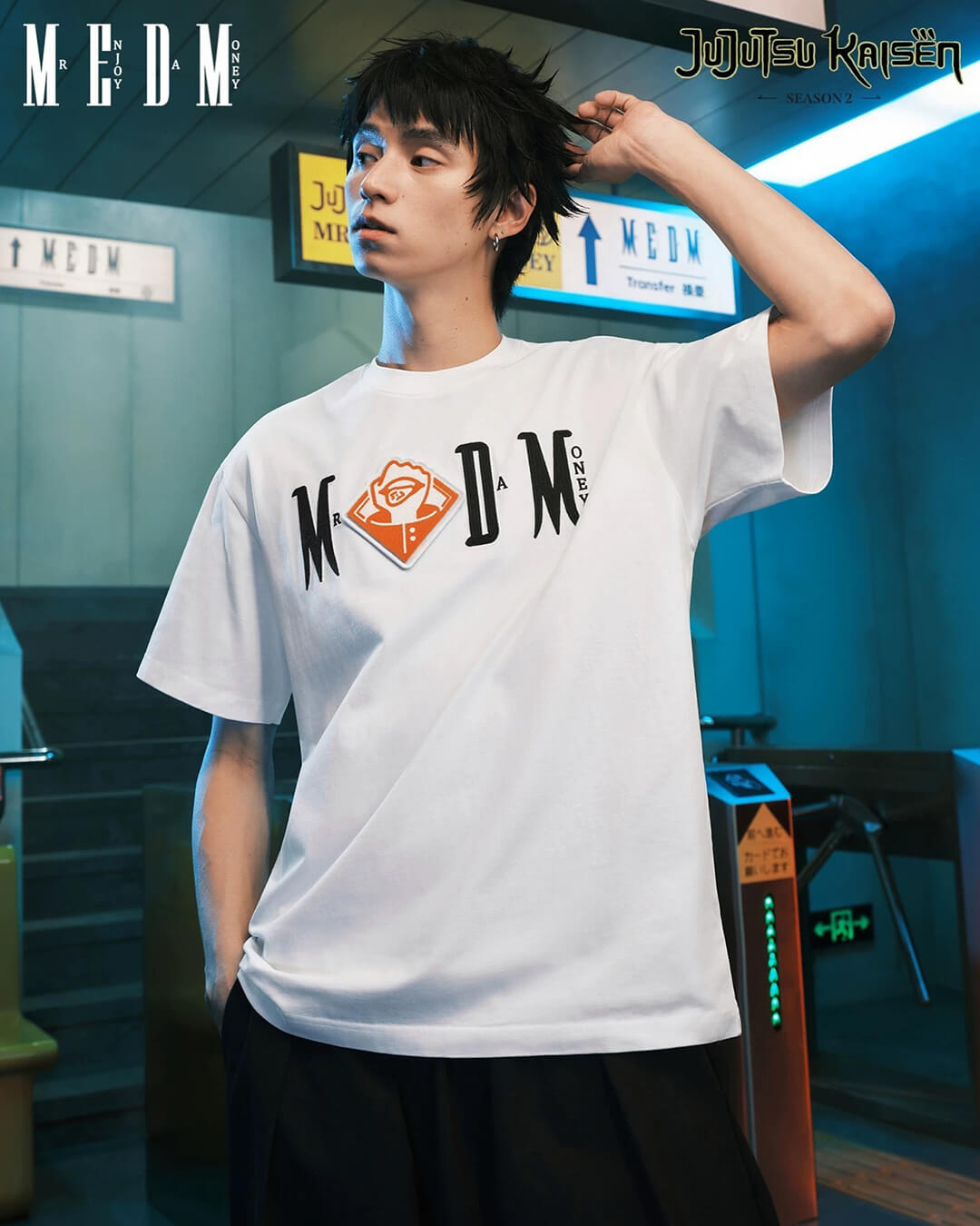 MEDM × Jujutsu Kaisen Character Icon Velcro Tee | Face 3 Face