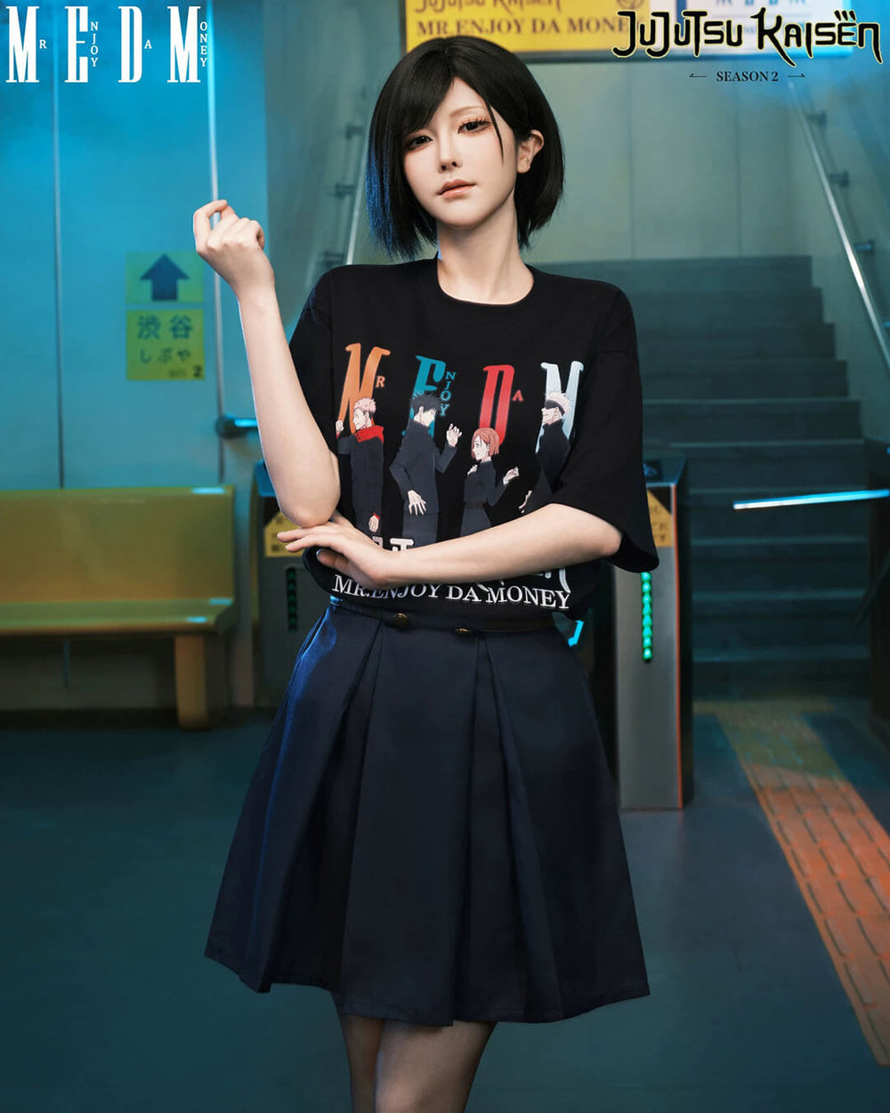 MEDM × Jujutsu Kaisen Character Multi Print Tee | Face 3 Face