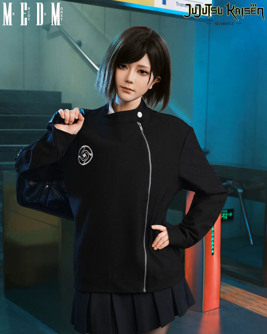 MEDM × Jujutsu Kaisen Diagonal Zipper School Uniform Jacket | Face 3 Face