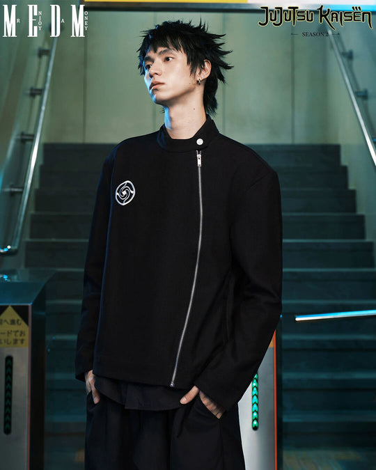 MEDM × Jujutsu Kaisen Diagonal Zipper School Uniform Jacket | Face 3 Face