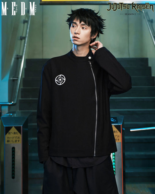 MEDM × Jujutsu Kaisen Diagonal Zipper School Uniform Jacket | Face 3 Face