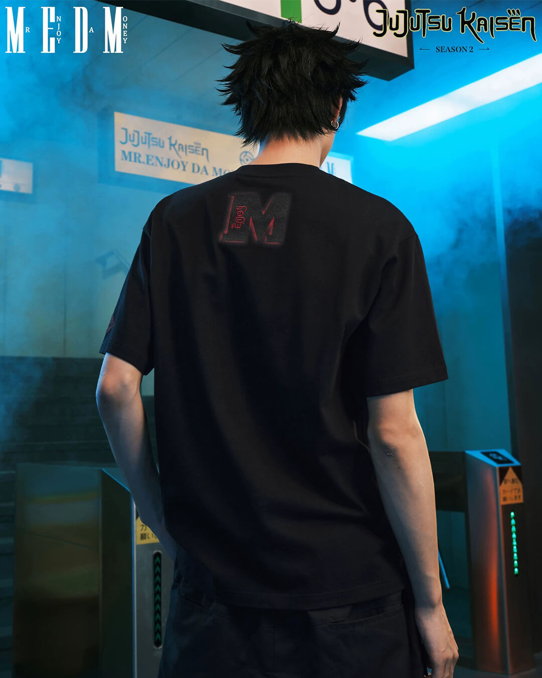 MEDM × Jujutsu Kaisen Ryomen Sukuna Print Embroidered Tee | Face 3 Face