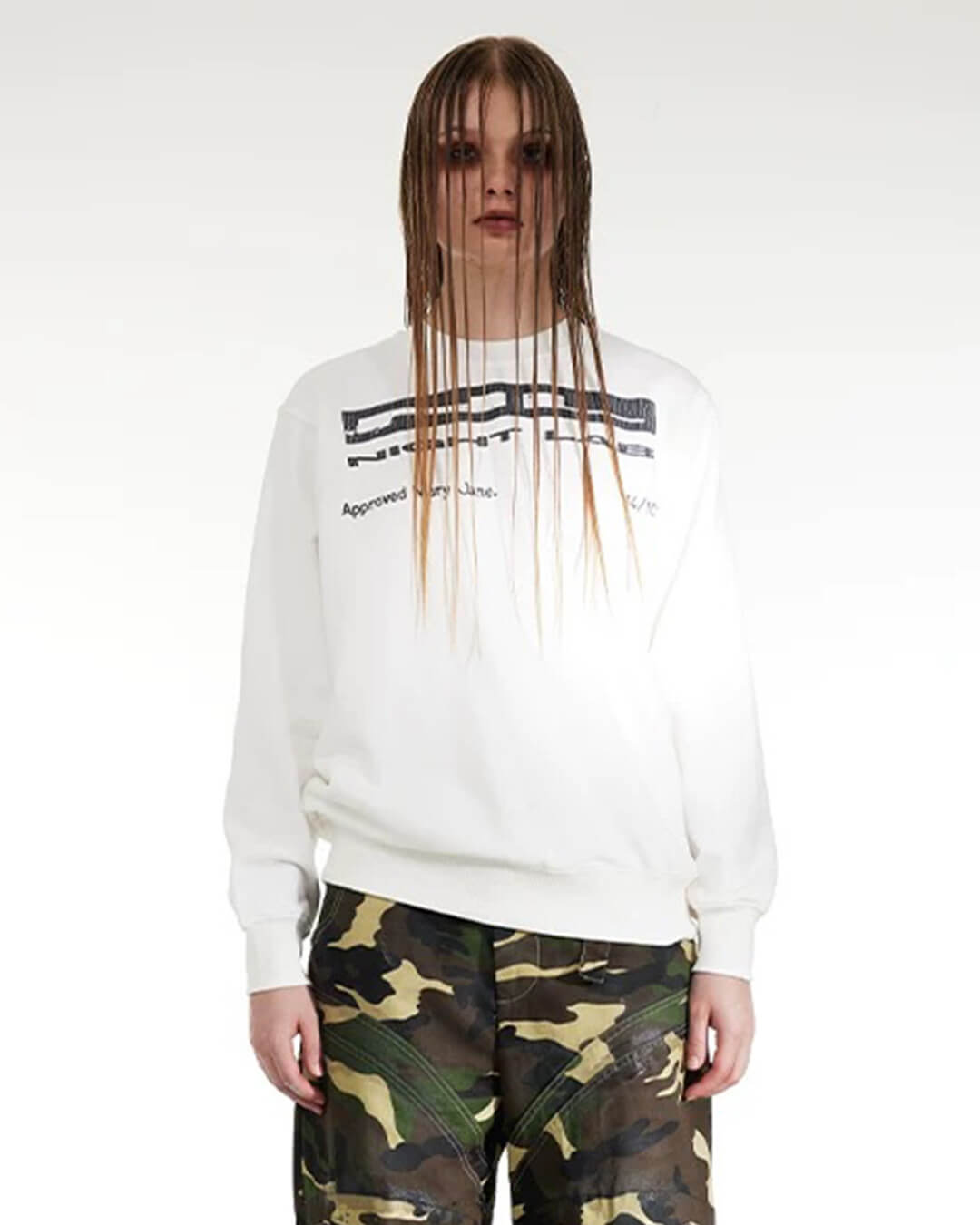 Night Lab NL Crack Print Sweatshirt | Face 3 Face