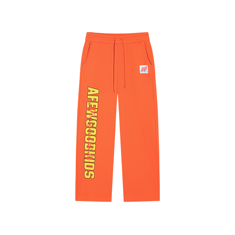 AFGK Double Row Letter Printed Sweat Pants