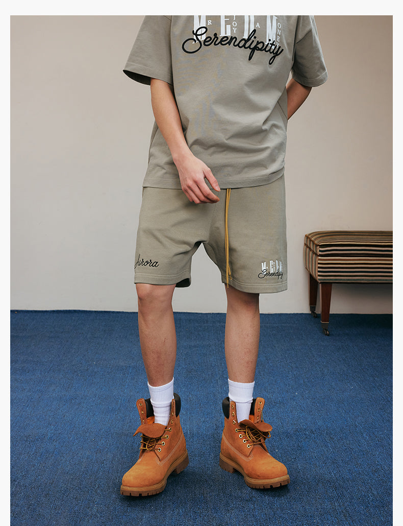 MEDM 3D Embroidered Sweat Shorts | Face 3 Face