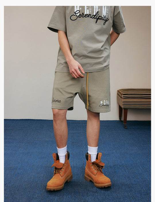 MEDM 3D Embroidered Sweat Shorts | Face 3 Face