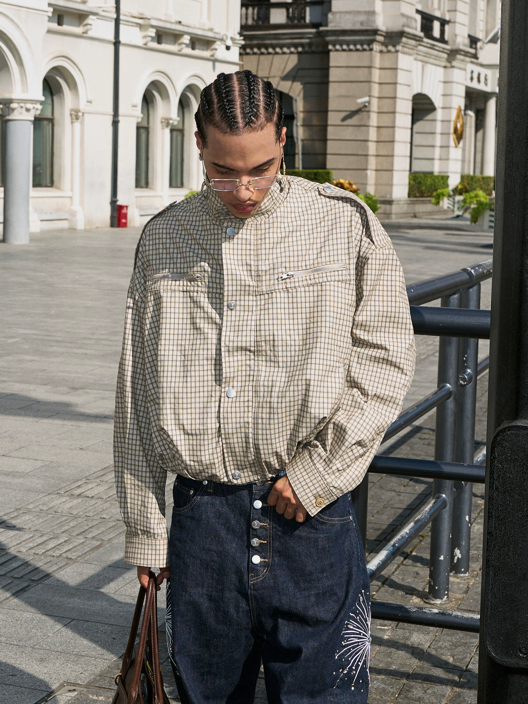 STEEPC Plaid Short Jacket | Face 3 Face