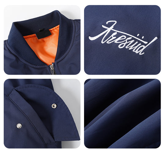 F3F Select Letters Embroidered MA-1 Bomber Jacket | Face 3 Face