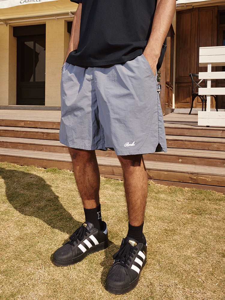 Remedy Embroidered Nylon Sports Shorts | Face 3 Face