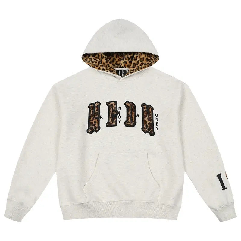 MEDM Leopard Faux Fur Layered Hoodie | Face 3 Face