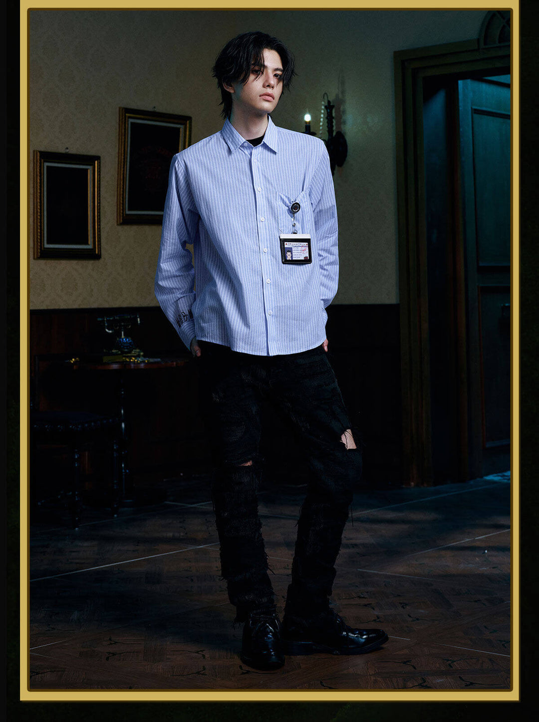 MEDM × HUNTER×HUNTER Leorio Long Sleeve Shirt | Face 3 Face