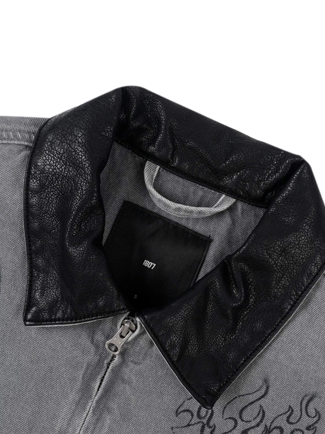 1807 Racing Graffiti Print Detroit Denim Jacket | Face 3 Face