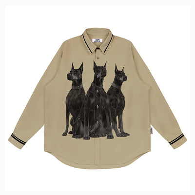 EMPTY REFERENCE Doberman Long Sleeve Shirt | Face 3 Face