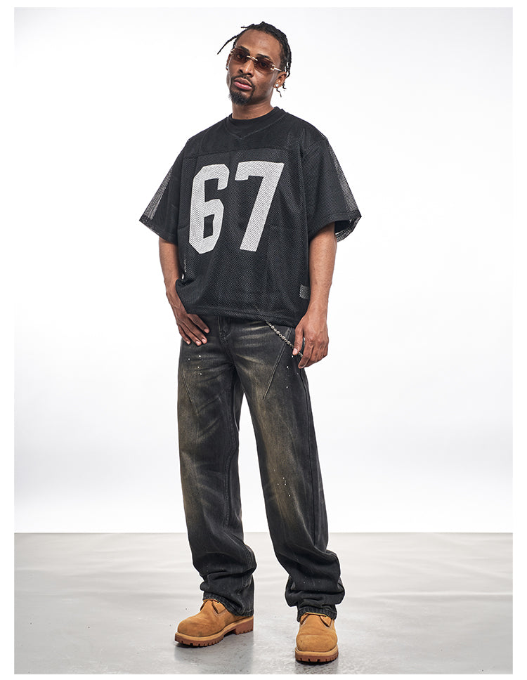 F3F Select Cat Whisker Splash Ink Black Jeans | Face 3 Face