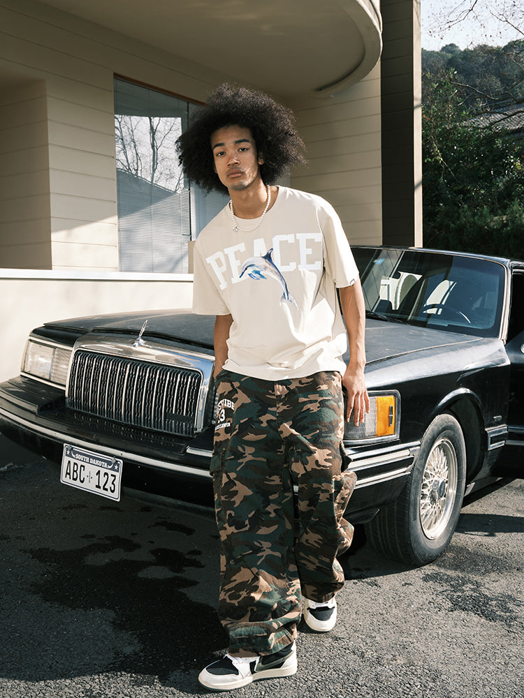 JUST VIBE PEACE Dolphin Graphic Tee | Face 3 Face