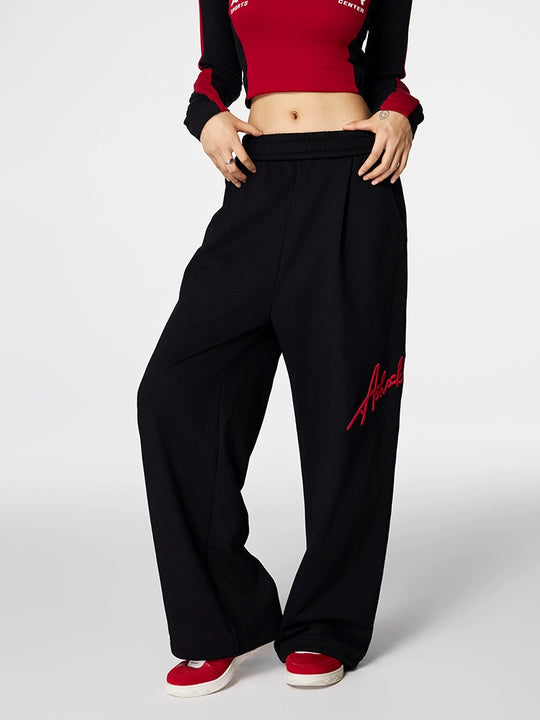 Achock Logo Embroidery Baggy Sweatpants | Face 3 Face