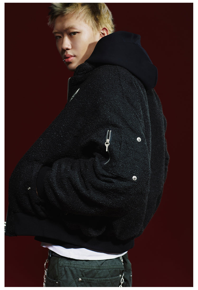 Remedy Textured MA-1 Bomber Jacket | Face 3 Face