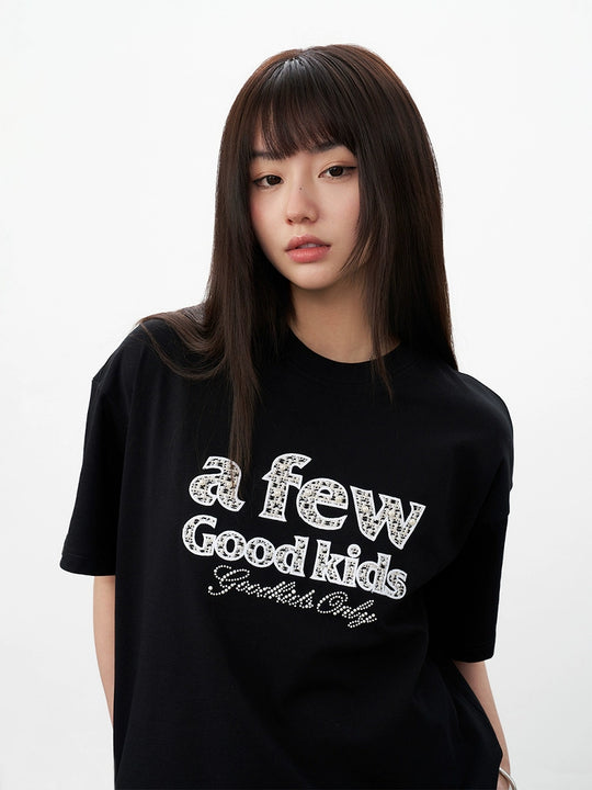 AFGK Pearl Patch Embroidered Tee | Face 3 Face