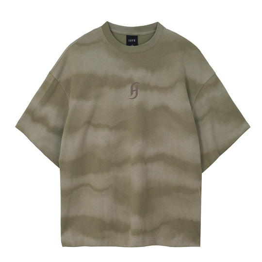 JHYQ Wave Tie Dye Logo Tee