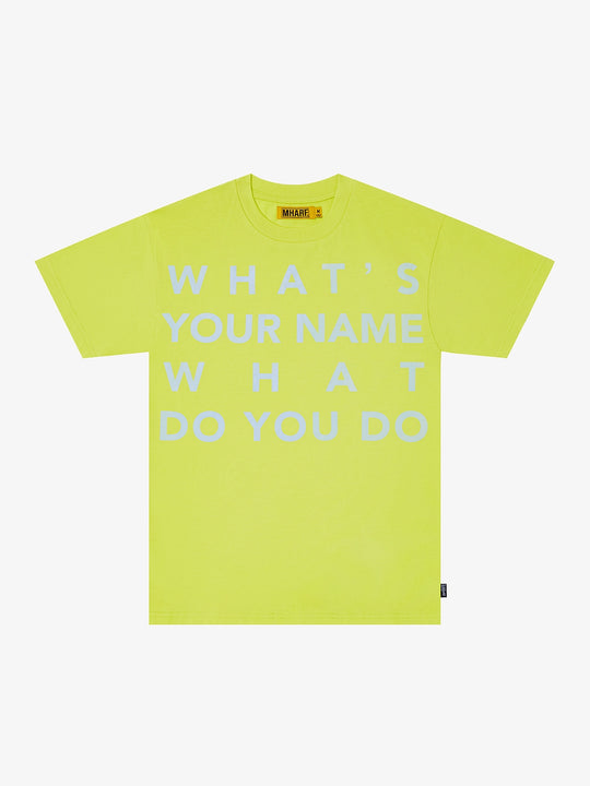 MHARF WHAT'S YOUR NAME Vintage Print Tee | Face 3 Face